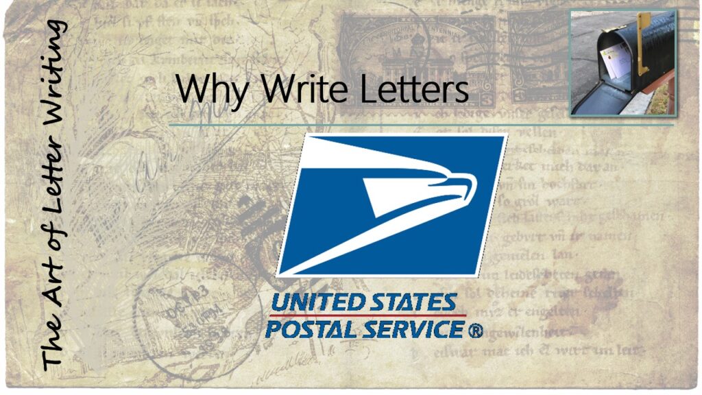 Why Write Letters - USPS logo