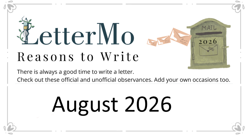 LetterMo Reasons to Write August 2026